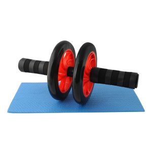 Roda Abdominal C/ Tapete Roda p/ exercício abdominal Ideal para fazer exercício em casa Tapete p/ joelhos incluído